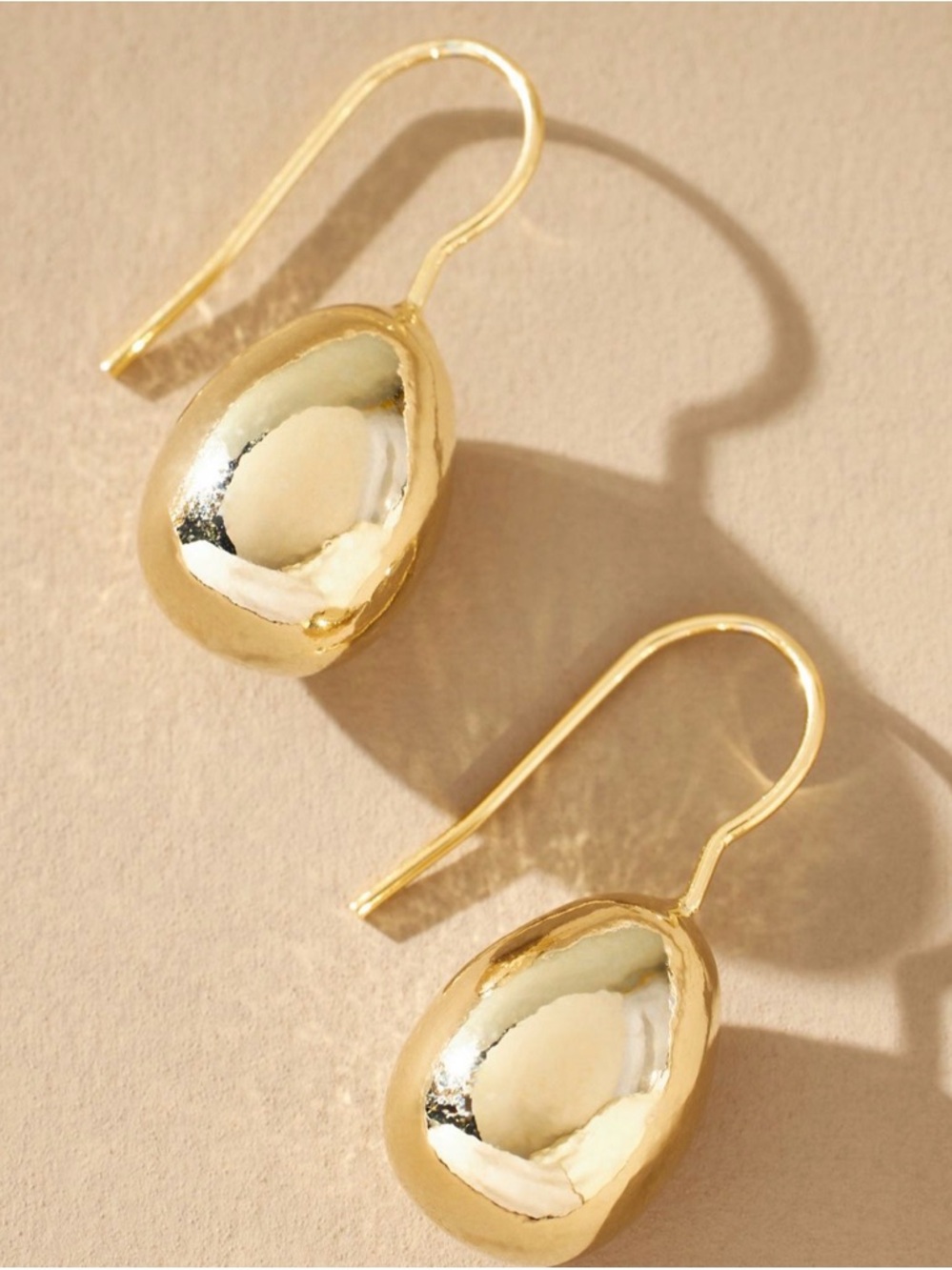 Anthropologie - Big Bean Threader Earrings